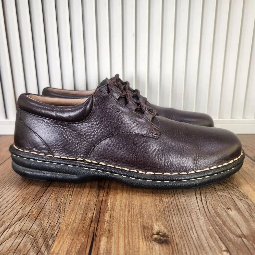 Eddie Bauer Oxfords Womens Size 9 Dark Brown Leather Preppy Lace Up Boho Shoes